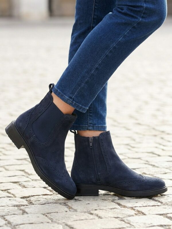 Bottines SALFRANS CROUTE - Marine, vue portée