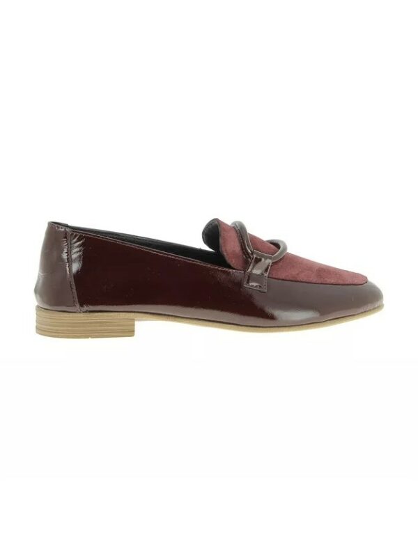 Mocassins ESPARROS PATENT-SUEDE-PATENT - Bordeaux
