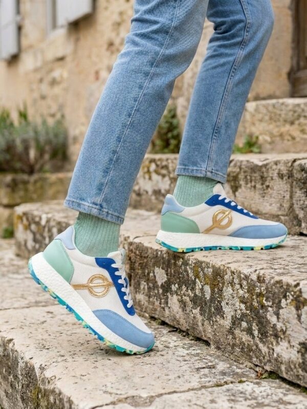 Sneakers Femme No Name CARTER JOGGER W Dove-Sky-Mint, vue portée