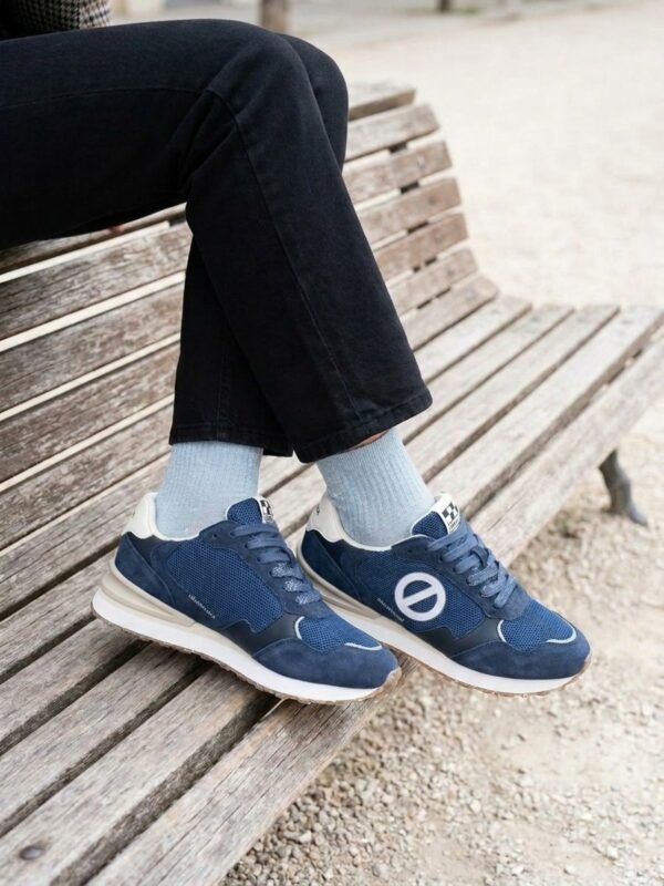 Baskets No name Tova Runner W Suede Mesh Nappa Cobalt Blue Cobalt, vue portée